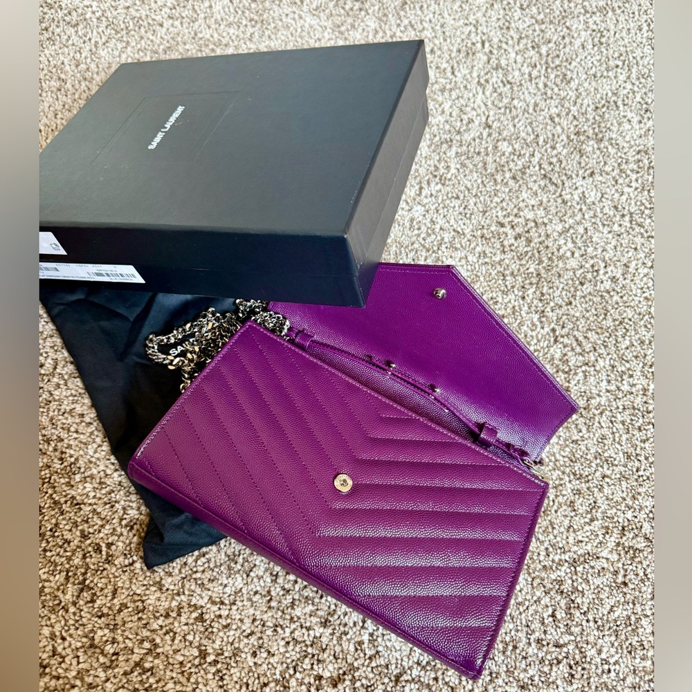 Excellent Condition - YSL Chevron Wallet on Chain (WOC) - Picture 8 of 9